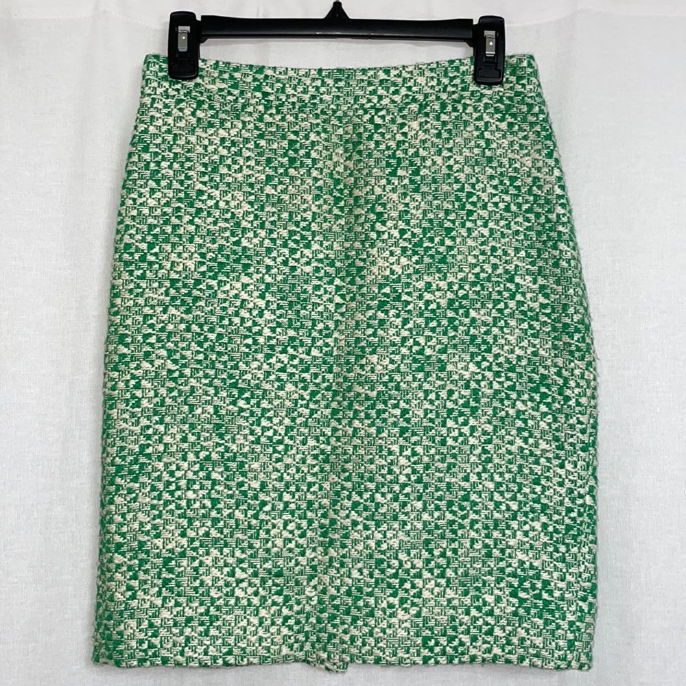 Green J. Crew No. 2 Pencil Skirt - 2P